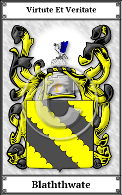 Blaththwate Family Crest Download (JPG)  Book Plated - 150 DPI