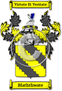 Blaththwate Family Crest Download (jpg) Legacy Series - 150 DPI