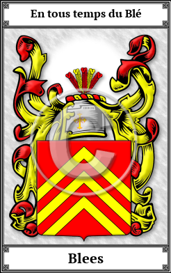 Blees Family Crest Download (JPG)  Book Plated - 150 DPI