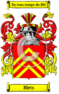 Blets Family Crest Download (JPG) Heritage Series - 600 DPI