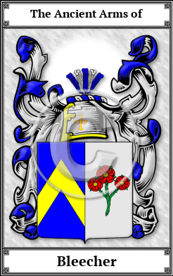 Bleecher Family Crest Download (JPG)  Book Plated - 150 DPI
