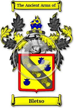 Bletso Family Crest Download (jpg) Legacy Series - 150 DPI