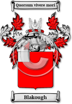 Blakough Family Crest Download (jpg) Legacy Series - 150 DPI