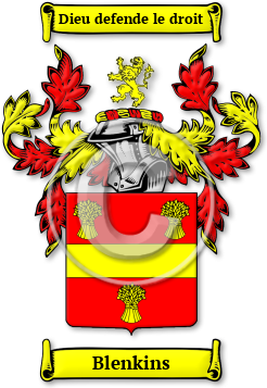 Blenkins Family Crest Download (jpg) Legacy Series - 150 DPI