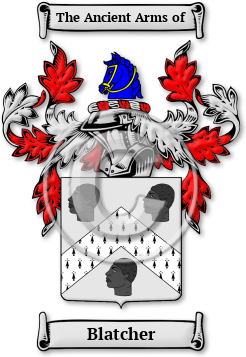 Blatcher Family Crest Download (jpg) Legacy Series - 150 DPI