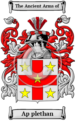 Ap plethan Family Crest/Coat of Arms