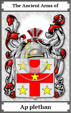 Ap plethan Family Crest Download (JPG)  Book Plated - 150 DPI