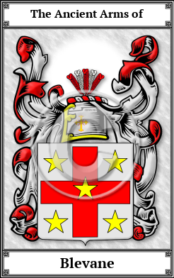 Blevane Family Crest Download (JPG) Book Plated - 600 DPI