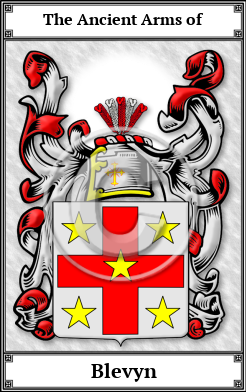Blevyn Family Crest Download (JPG)  Book Plated - 150 DPI