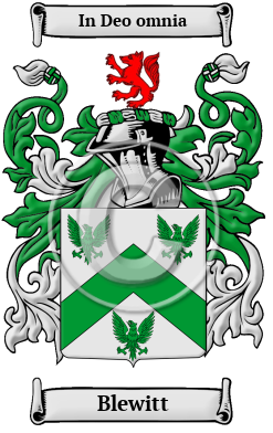 Blewitt Family Crest/Coat of Arms
