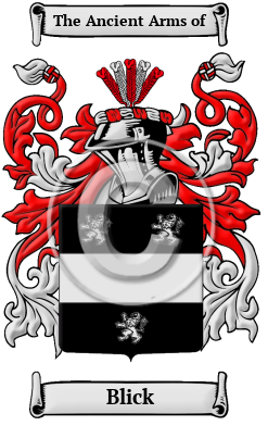 Blick Family Crest Download (JPG) Heritage Series - 600 DPI
