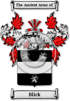 Blick Family Crest Download (jpg) Legacy Series - 150 DPI