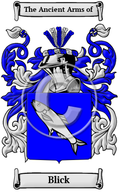 Blick Family Crest Download (JPG) Heritage Series - 600 DPI