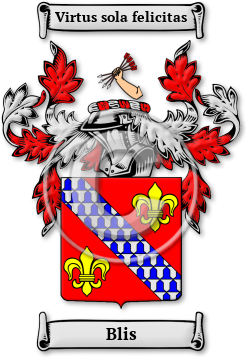 Blis Family Crest Download (jpg) Legacy Series - 150 DPI
