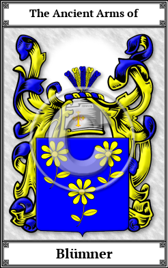 Blümner Family Crest Download (JPG) Book Plated - 600 DPI