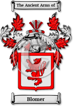 Blomer Family Crest Download (jpg) Legacy Series - 150 DPI