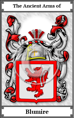 Blumire Family Crest Download (JPG)  Book Plated - 150 DPI
