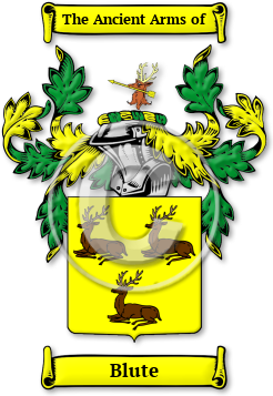 Blute Family Crest Download (JPG) Legacy Series - 600 DPI