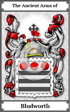 Bludworth Family Crest Download (JPG) Book Plated - 600 DPI