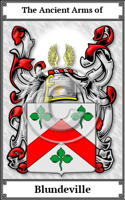 Blundeville Family Crest Download (JPG)  Book Plated - 150 DPI