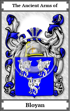 Bloyan Family Crest Download (JPG) Book Plated - 600 DPI