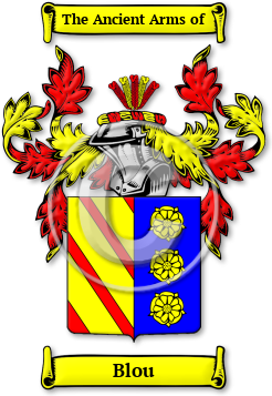 Blou Family Crest Download (jpg) Legacy Series - 150 DPI