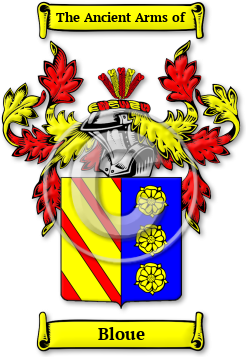 Bloue Family Crest Download (jpg) Legacy Series - 150 DPI