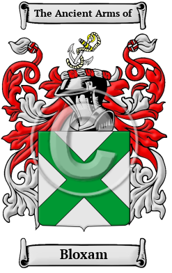 Bloxam Family Crest Download (jpg) Heritage Series - 150 DPI