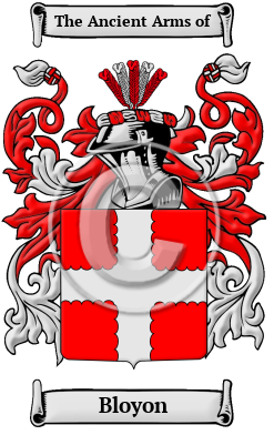 Bloyon Family Crest/Coat of Arms