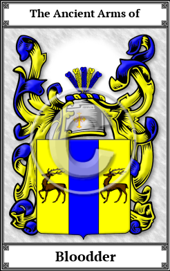 Bloodder Family Crest Download (JPG) Book Plated - 600 DPI