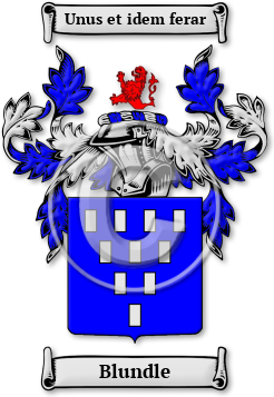 Blundle Family Crest Download (jpg) Legacy Series - 150 DPI
