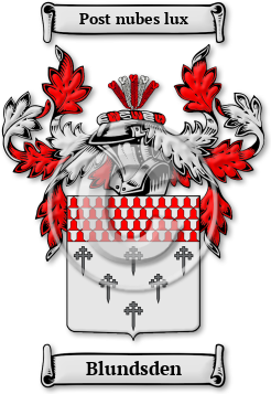 Blundsden Family Crest Download (jpg) Legacy Series - 150 DPI