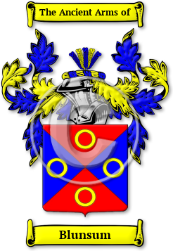 Blunsum Family Crest Download (JPG) Legacy Series - 600 DPI