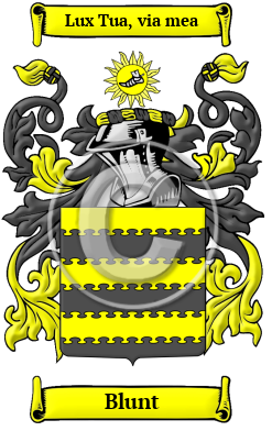 Blunt Family Crest Download (JPG) Heritage Series - 600 DPI