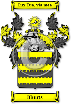Blunts Family Crest Download (jpg) Legacy Series - 150 DPI