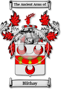 Blithay Family Crest Download (jpg) Legacy Series - 150 DPI
