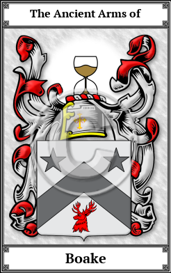 Boake Family Crest Download (JPG) Book Plated - 600 DPI