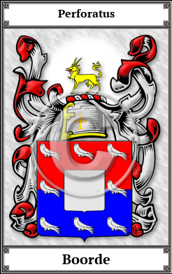 Boorde Family Crest Download (JPG) Book Plated - 600 DPI