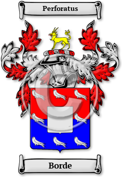 Borde Family Crest Download (jpg) Legacy Series - 150 DPI