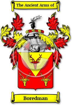 Boredman Family Crest Download (jpg) Legacy Series - 150 DPI