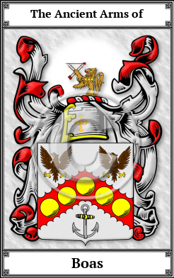 Boas Family Crest Download (JPG)  Book Plated - 150 DPI