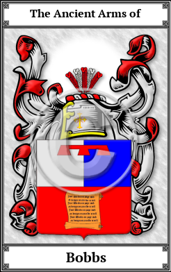 Bobbs Family Crest Download (JPG) Book Plated - 600 DPI