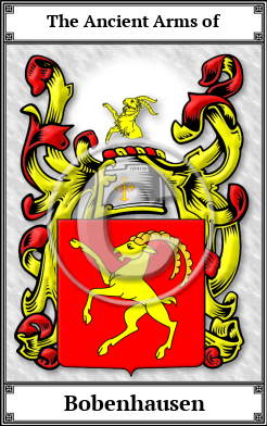 Bobenhausen Family Crest Download (JPG)  Book Plated - 150 DPI