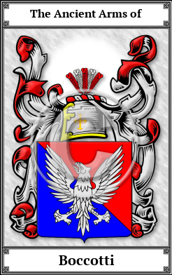 Boccotti Family Crest Download (JPG) Book Plated - 600 DPI