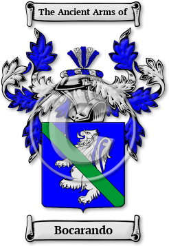 Bocarando Family Crest Download (JPG) Legacy Series - 600 DPI