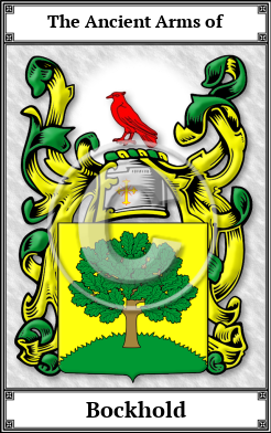 Bockhold Family Crest Download (JPG)  Book Plated - 150 DPI