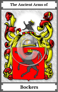 Bockers Family Crest Download (JPG)  Book Plated - 150 DPI