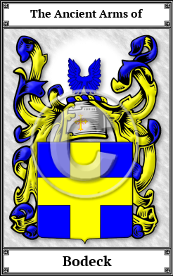 Bodeck Family Crest Download (JPG)  Book Plated - 150 DPI