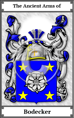 Bodecker Family Crest Download (JPG)  Book Plated - 150 DPI