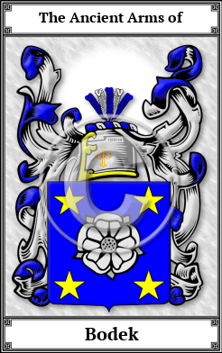 Bodek Family Crest Download (JPG) Book Plated - 600 DPI